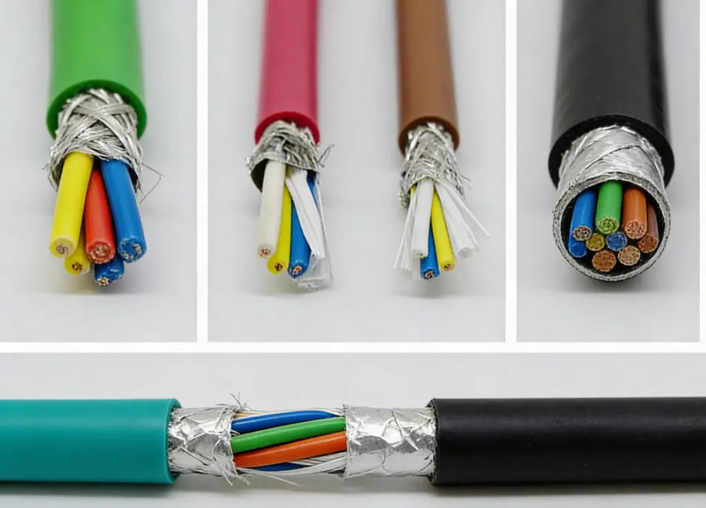 RS485-Kommunikationskabel mit 120 Ω Impedanz, abgeschirmtes industrielles Datenübertragungskabel