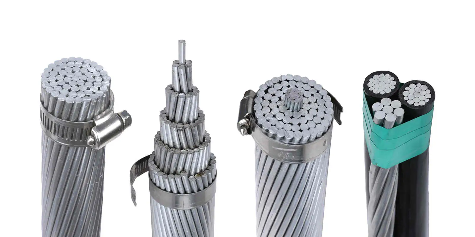 Overhead aluminum conductor for power transmission and distribution routes