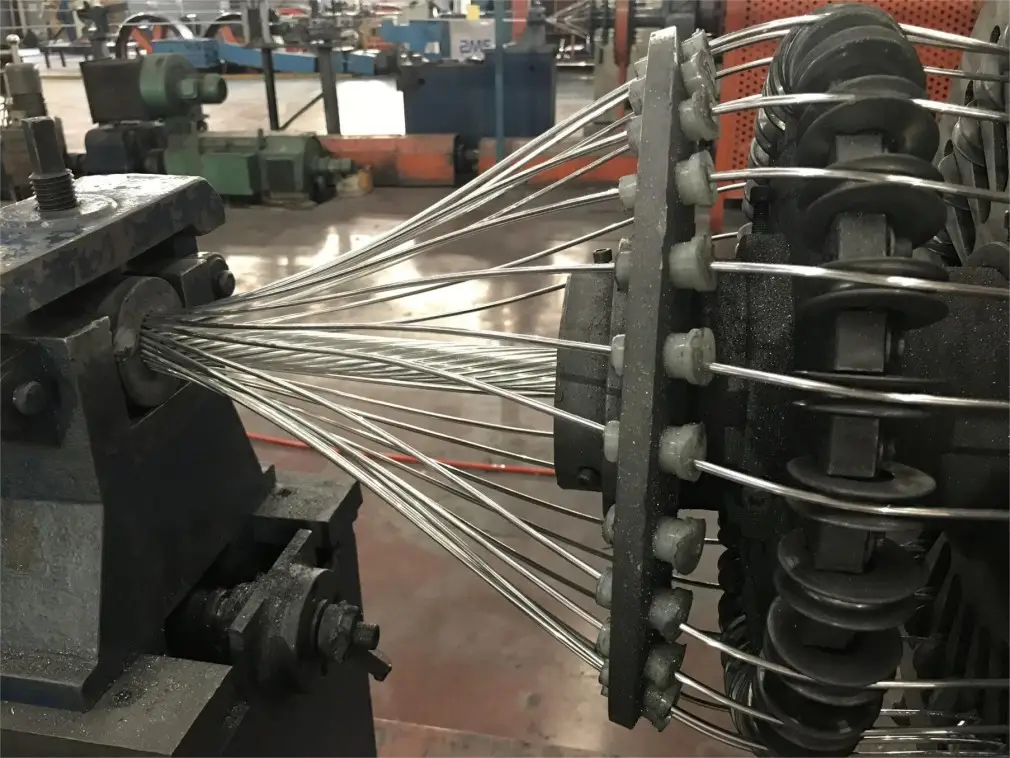 ABC cable installed on a rural overhead distribution line