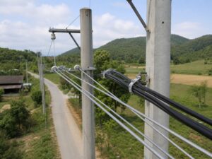 ABC cable and bare overhead conductors compared on a rural distribution line
